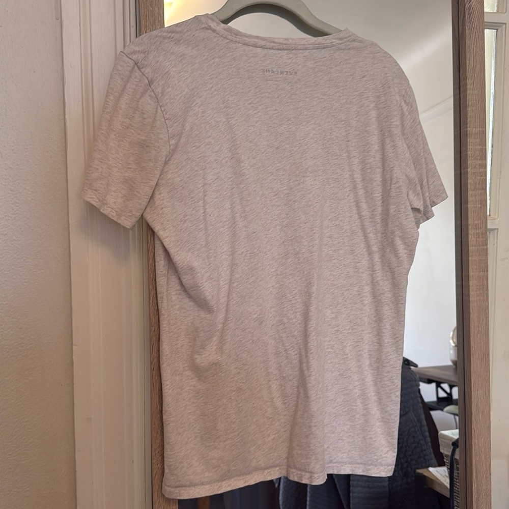 Everlane Organic Cotton Crew T-Shirt in Oatmeal/Cream